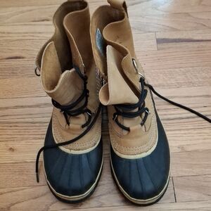 Sorel Caribou Waterproof Tan Boots Size Like 10_1